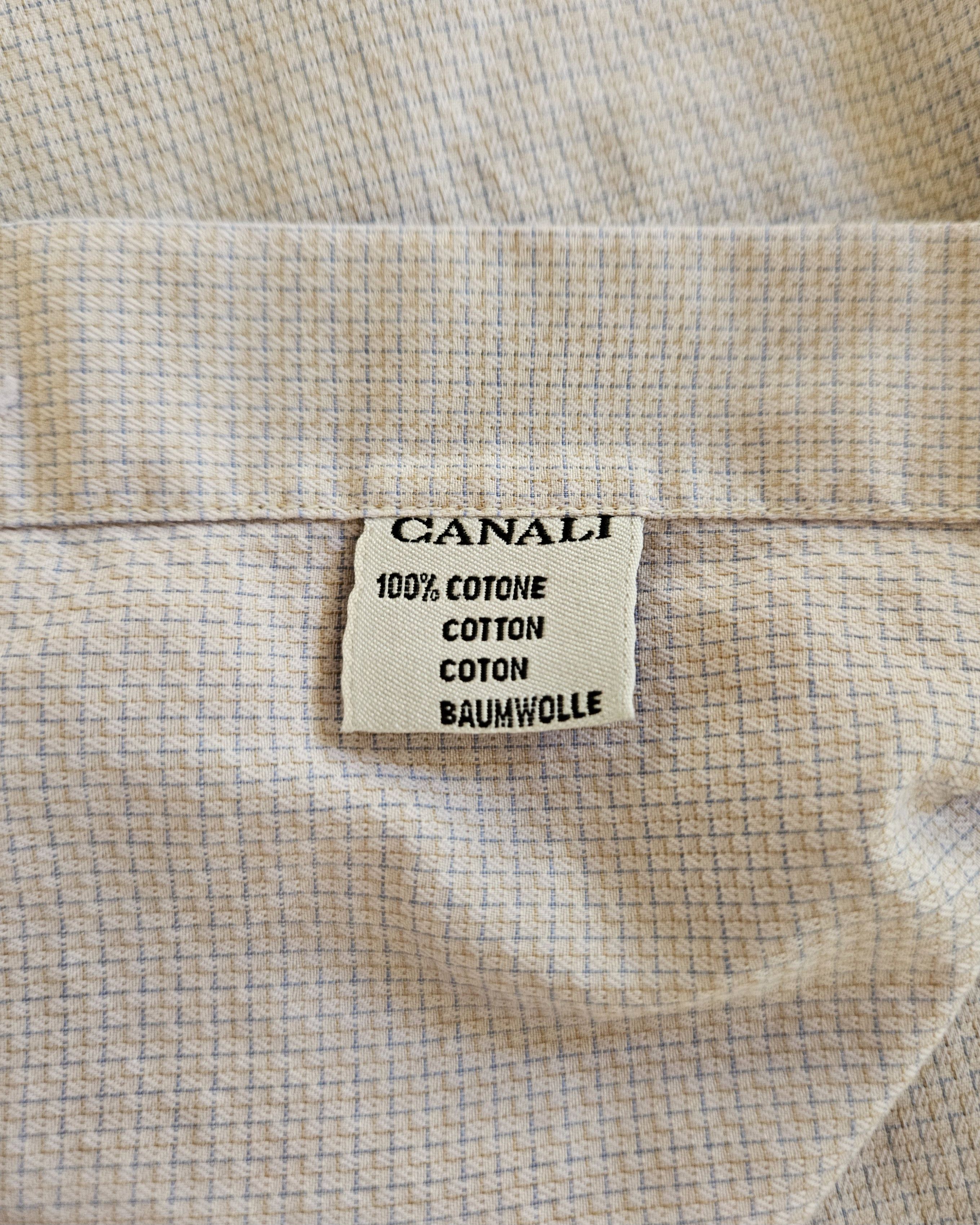 Canali Canali Button Up Collared Summer Shirt Zegna Loro Piana esq Size US L / EU 52-54 / 3 - 4 Thumbnail