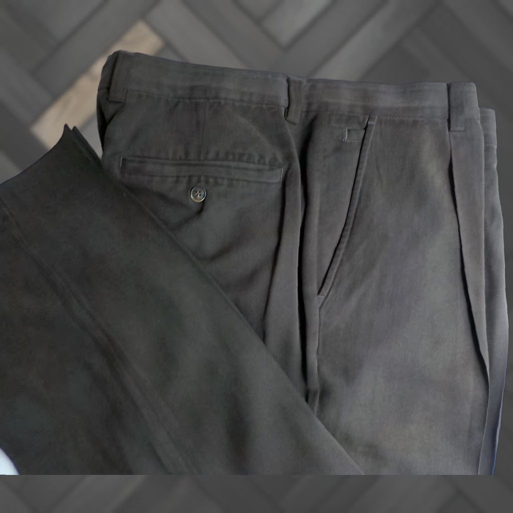 Tommy Bahama VINTAGE Tommy Bahama Dress Pants Brown 100% Silk Pleated Front 36x28 Mens Size US 36 / EU 52 - 1 Thumbnail
