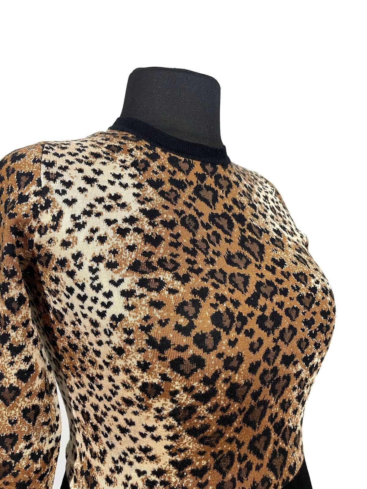 RED Valentino Red Valentino Leopard Women Sweater Size S Wool & Silk Size S / US 4 / IT 40 - 3 Thumbnail