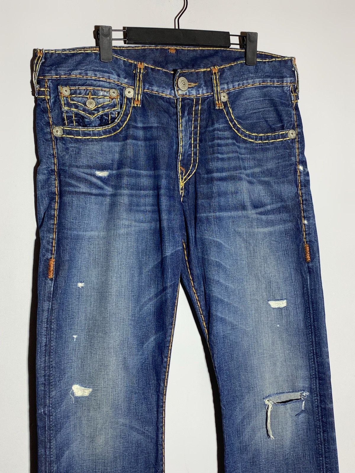 True Religion True Religion Ricky Jeans Made In USA Straight Stitched Y2K Size US 34 / EU 50 - 3 Thumbnail