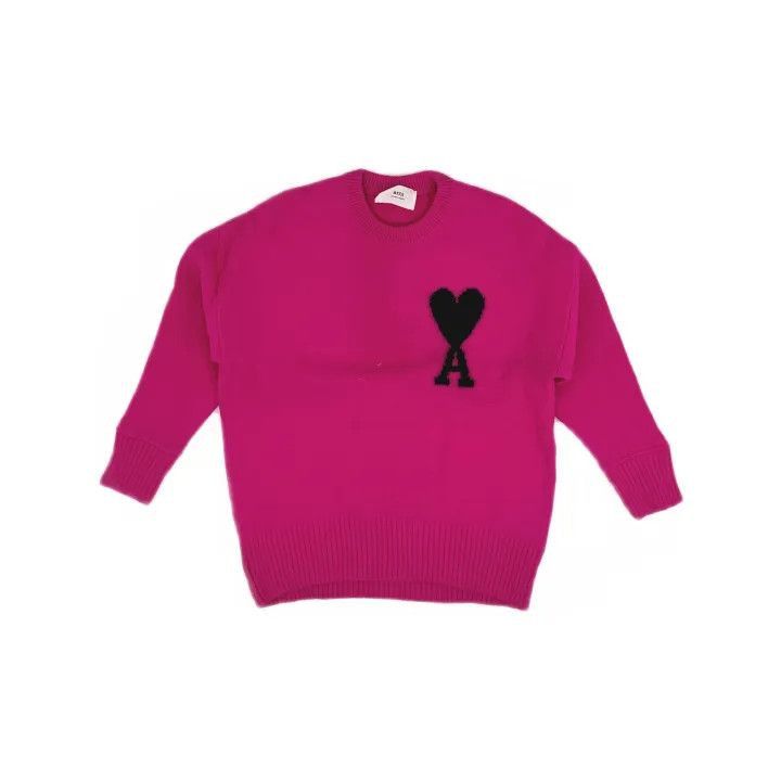 AMI AMIPARIS Heart Logo Wool Sweater for All -2507 Size US S / EU 44-46 / 1 - 2 Thumbnail