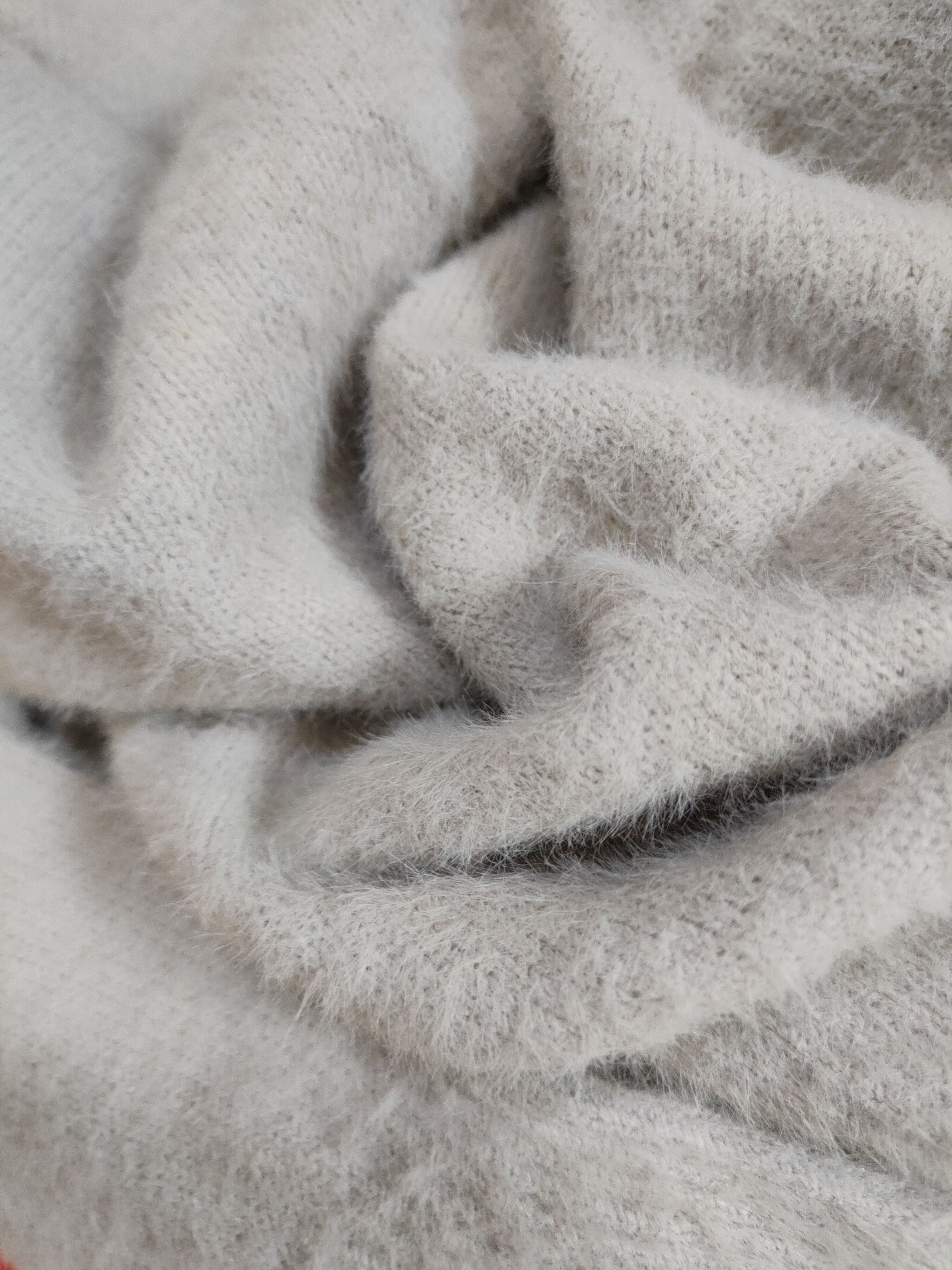 Homespun Knitwear × Japanese Brand × Vintage Ikka Gray Shag Shaggy Fur Mohair Knitwear #S2092 Size M / US 6-8 / IT 42-44 - 10 Thumbnail