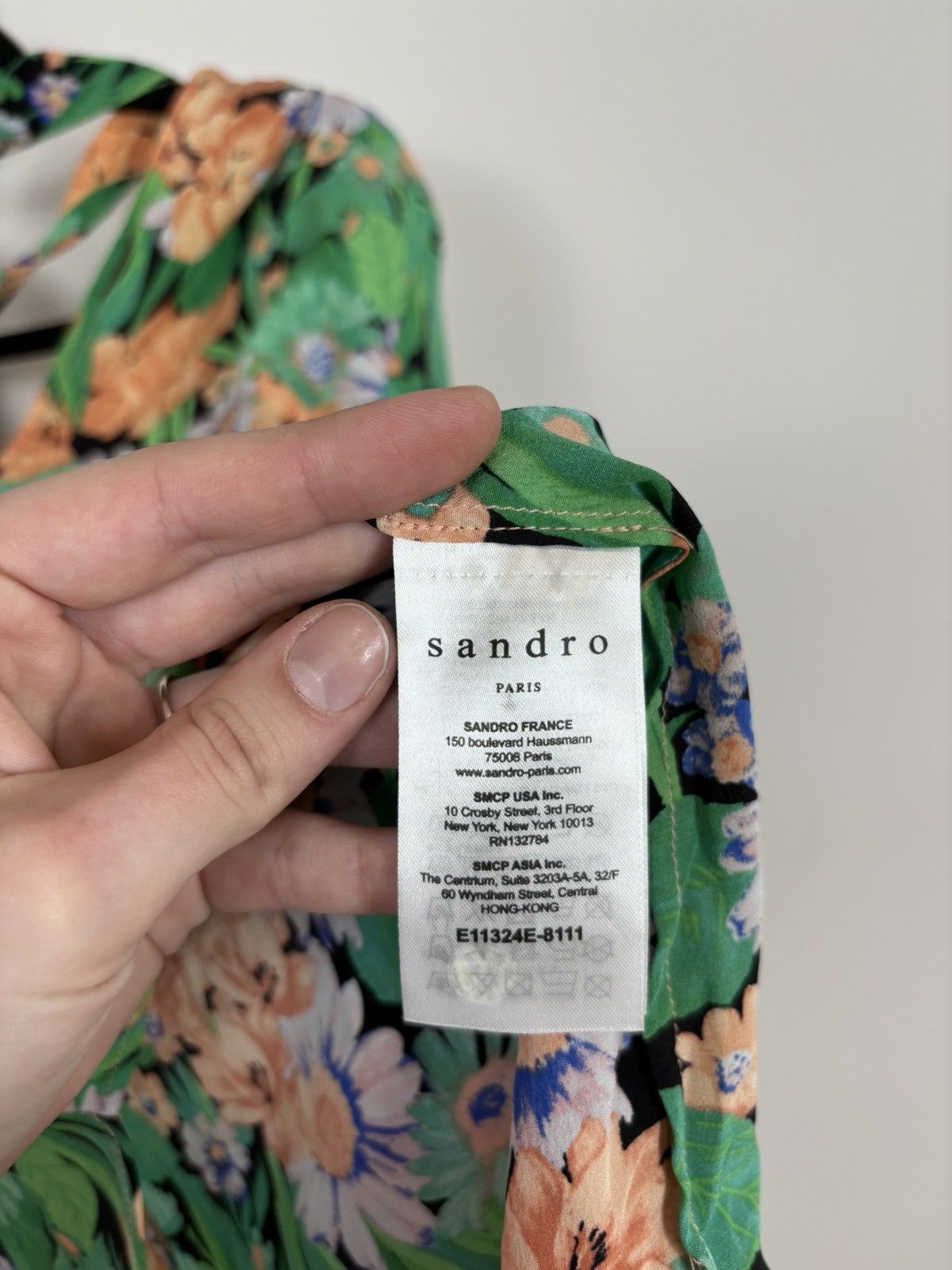 Sandro Sandro NWT Women’s Reda Floral Print Boho Silk Blouse Top Size S / US 4 / IT 40 - 9 Thumbnail