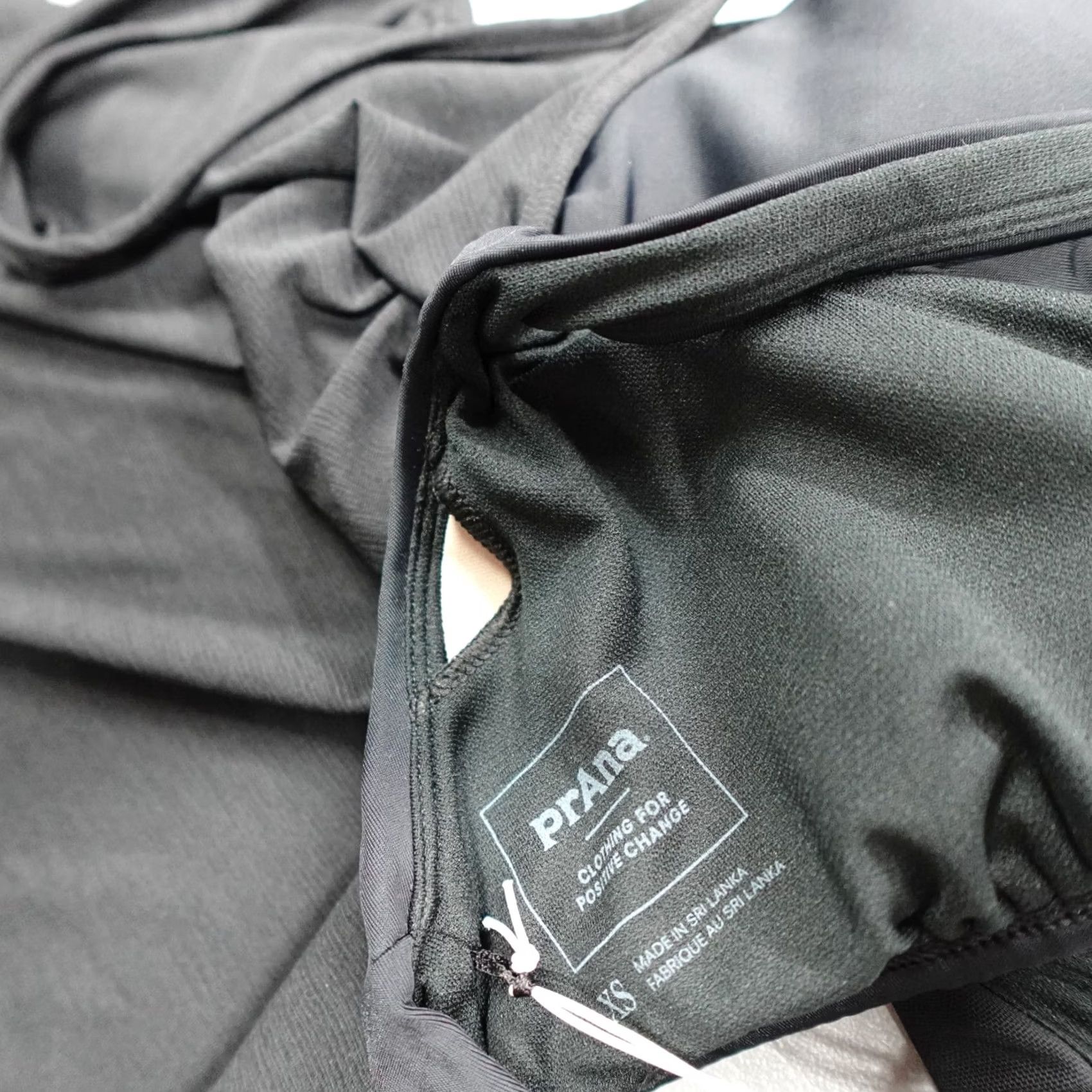 Prana prAna Ainsley Tankini Tank Women XS Black Solid Nylon Spandex Adjustable Strap Removable Pads 1964801 Size ONE SIZE - 7 Thumbnail