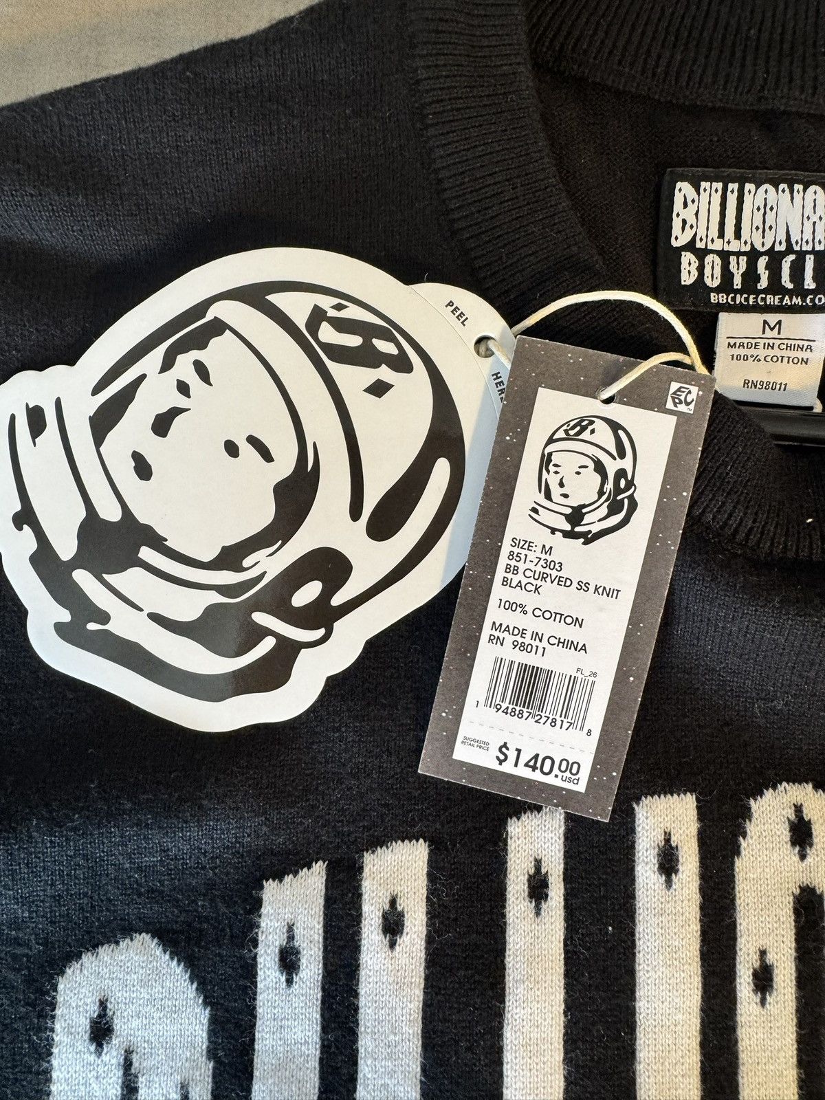 Billionaire Boys Club BB Curved SS Knit Size US M / EU 48-50 / 2 - 3 Thumbnail