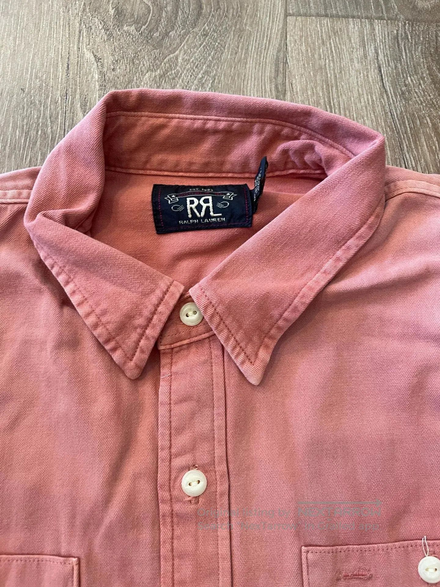 RRL Ralph Lauren RRL Garment Twill Work Shirt. Size US XL / EU 56 / 4 - 3 Thumbnail