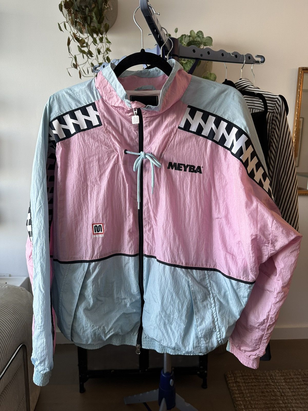Other Meyba Retro Windbreaker (Pink & Light Blue) Size US S / EU 44-46 / 1 - 1 Thumbnail