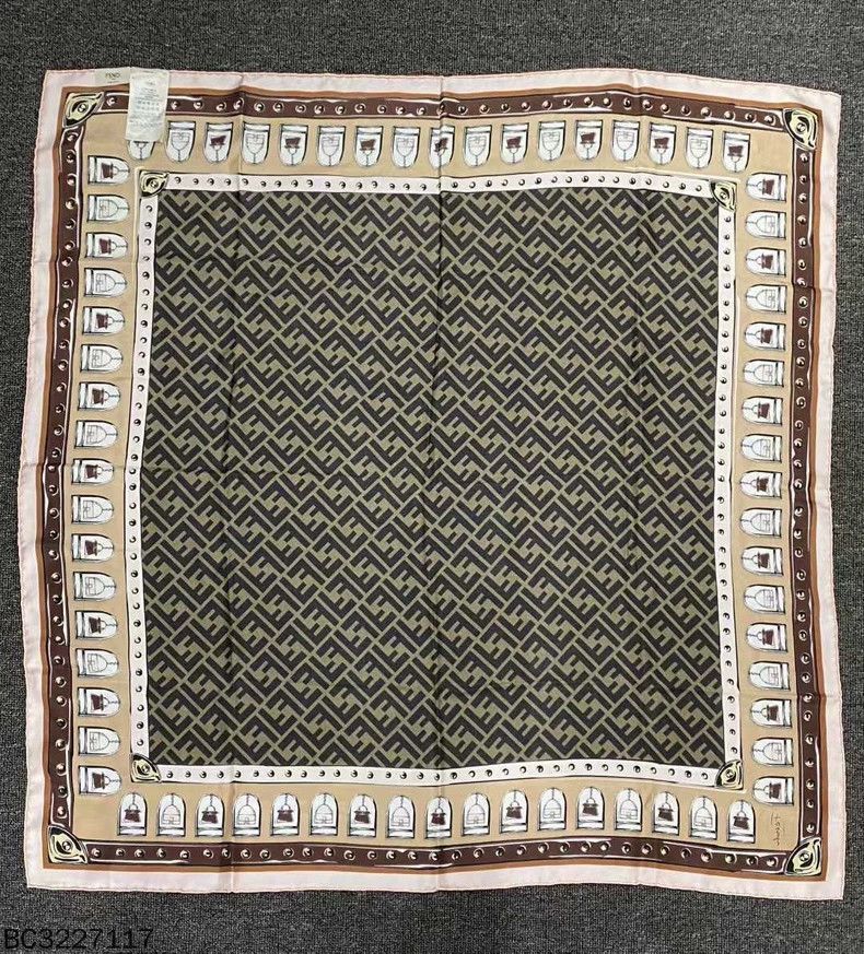 Fendi Fendi Silk Scarf with Floral Print Size ONE SIZE - 2 Thumbnail
