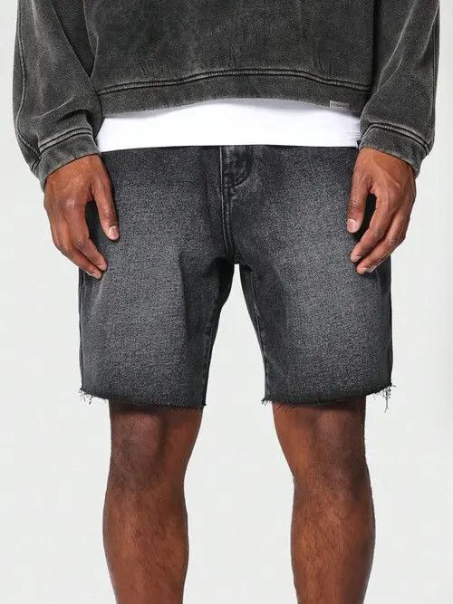Jeans Denim Shorts Raw EDGY Distressed