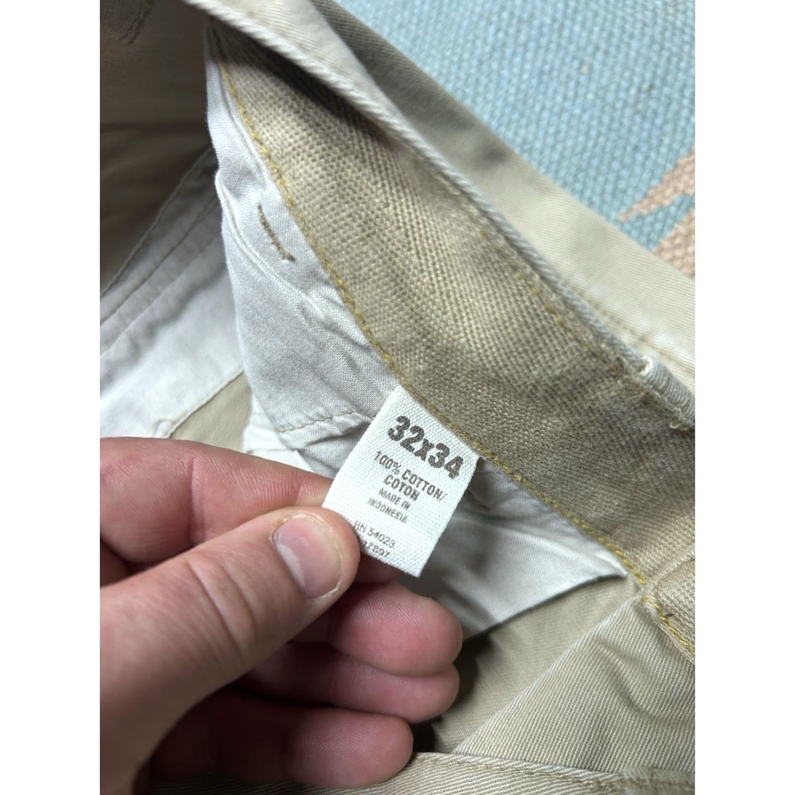 Old Navy VINTAGE NAVY Surplus Pants Chino Twill Military Style Khaki Tan 32x33 Mens Size US 32 / EU 48 - 5 Thumbnail