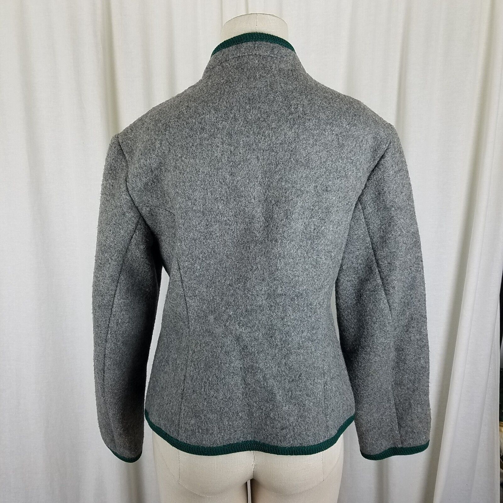 Vintage Vtg Boos Austria Nordic Felted Boiled Wool Sweater Jacket 42 Size M / US 6-8 / IT 42-44 - 5 Thumbnail