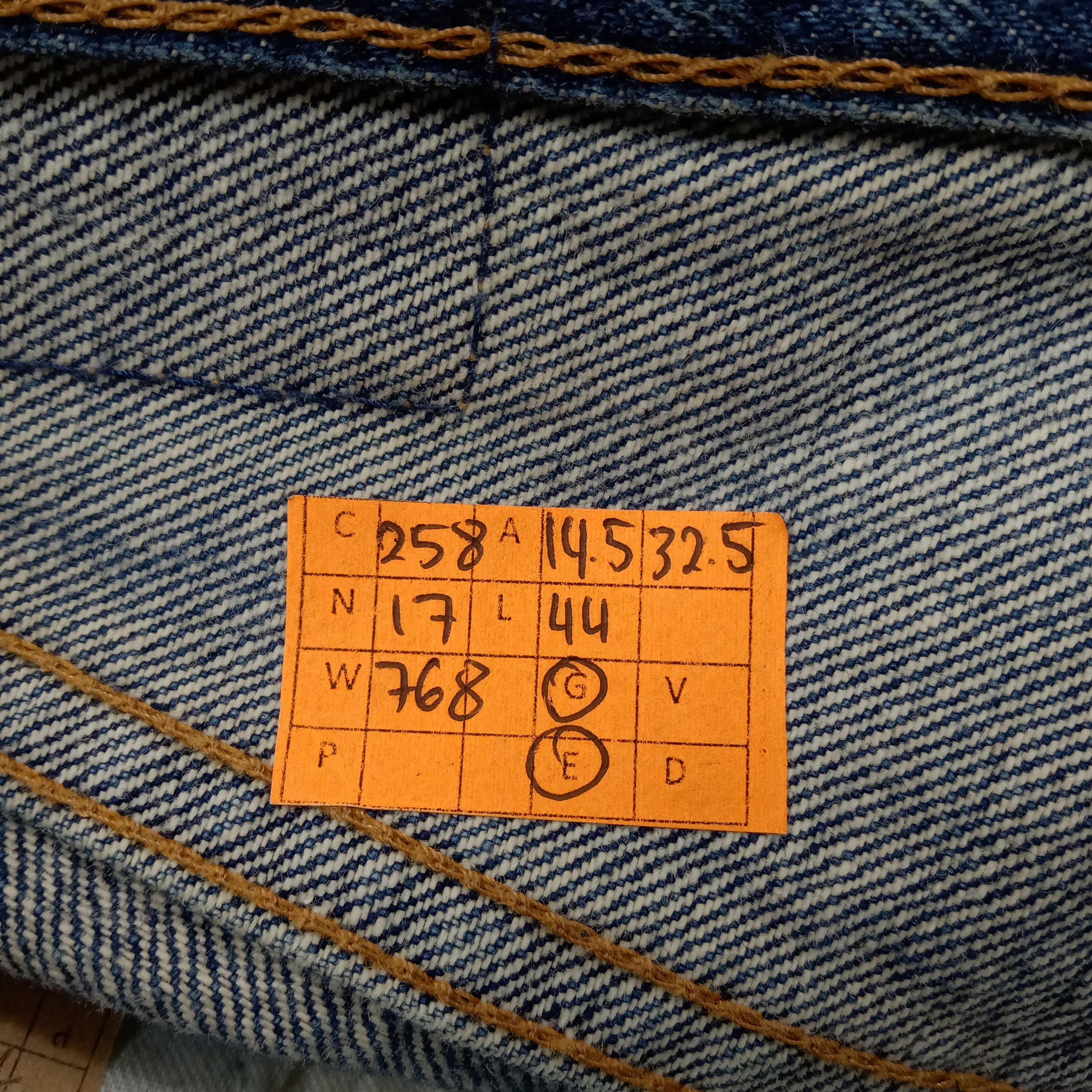 Levi's Levi's 502 Selvedge Distressed Big E Denim Jeans C258N17 Size US 29 - 17 Thumbnail