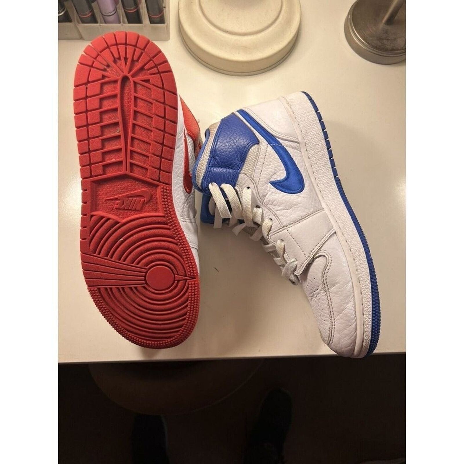 Nike Nike Air Jordan 1 Mid SE 85 White MultiColor Size 7Y Size US 7 / EU 40 - 8 Thumbnail