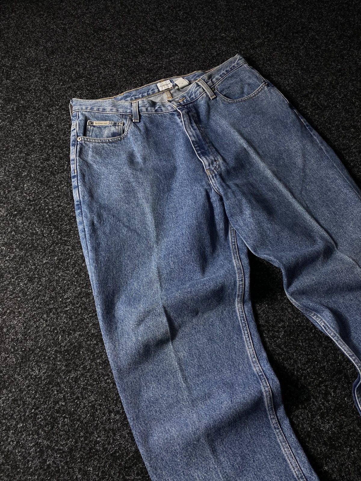 Calvin Klein × Vintage Crazy Vintage Y2K 00s Baggy Calvin Klein Skater Denim Jeans Size US 36 / EU 52 - 5 Thumbnail