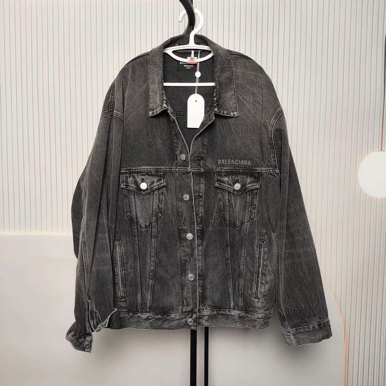 Balenciaga Balenciaga Gray Denim Jacket S - dmc Size US S / EU 44-46 / 1 - 1 Thumbnail