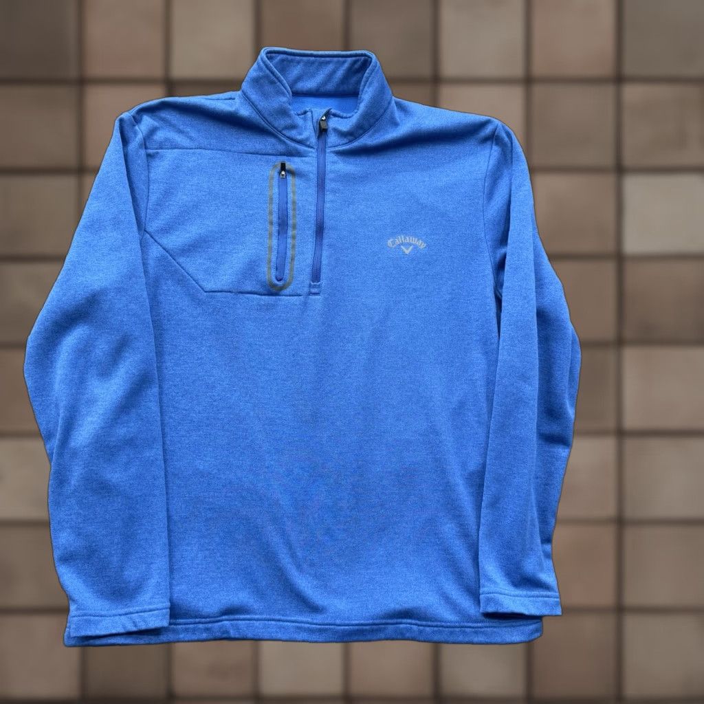 Callaway Callaway Sweater Men L Blue Polyester Pullover Lightweight Stretch Golf Casual Fall Winter Sports Shirts Size US L / EU 52-54 / 3 - 1 Thumbnail