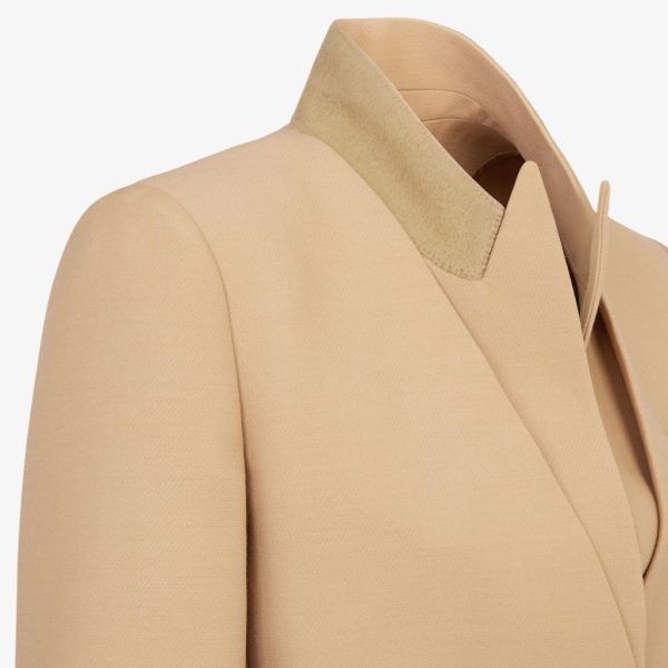 Fendi o1loc1c0824 Jacket in Beige Size M / US 6-8 / IT 42-44 - 3 Thumbnail