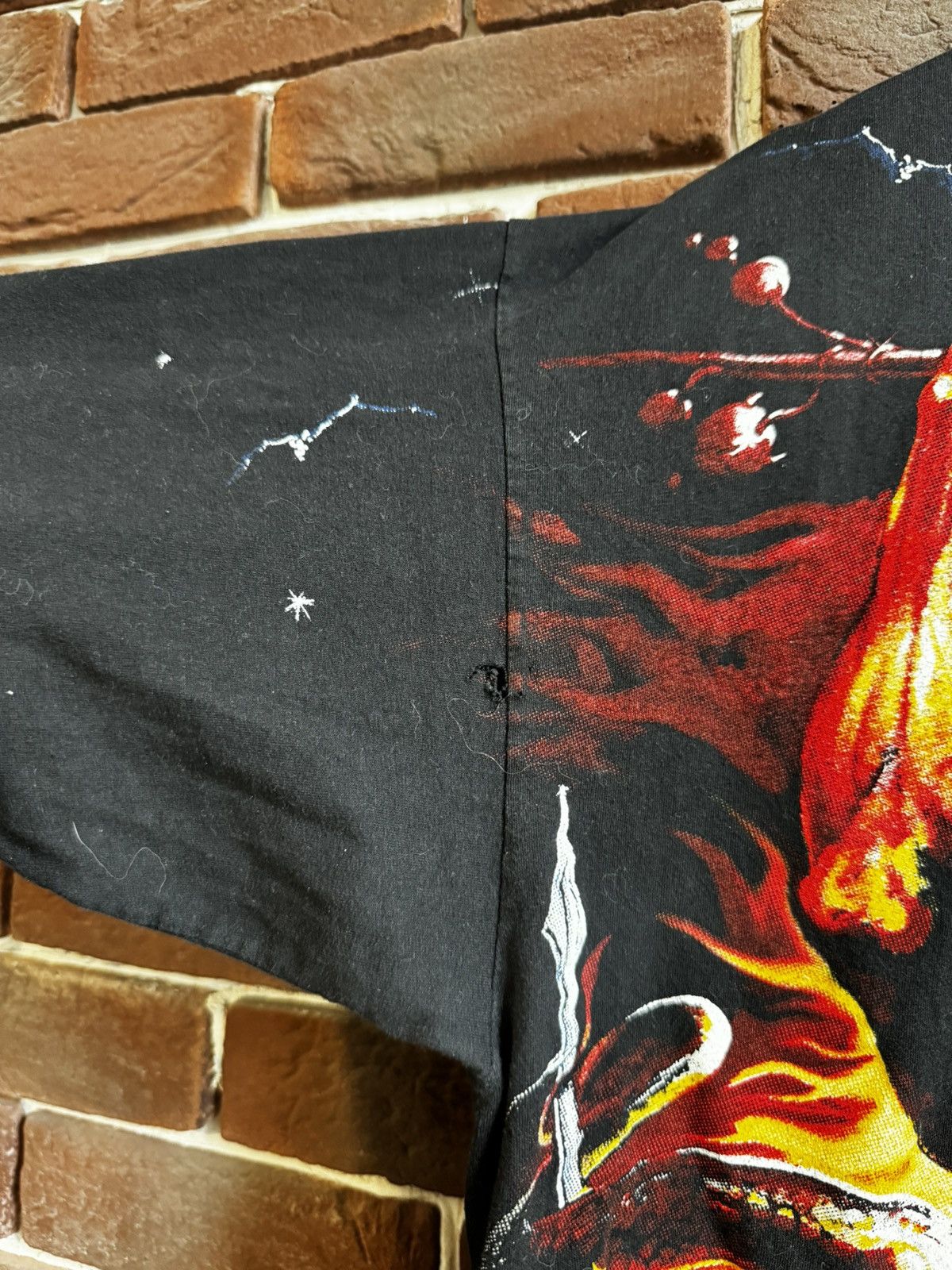 Band Tees RARE VINTAGE MANOWAR 90s Hell Wheels METAL T-SHIRT BAND GRAI Size US XL / EU 56 / 4 - 7 Thumbnail