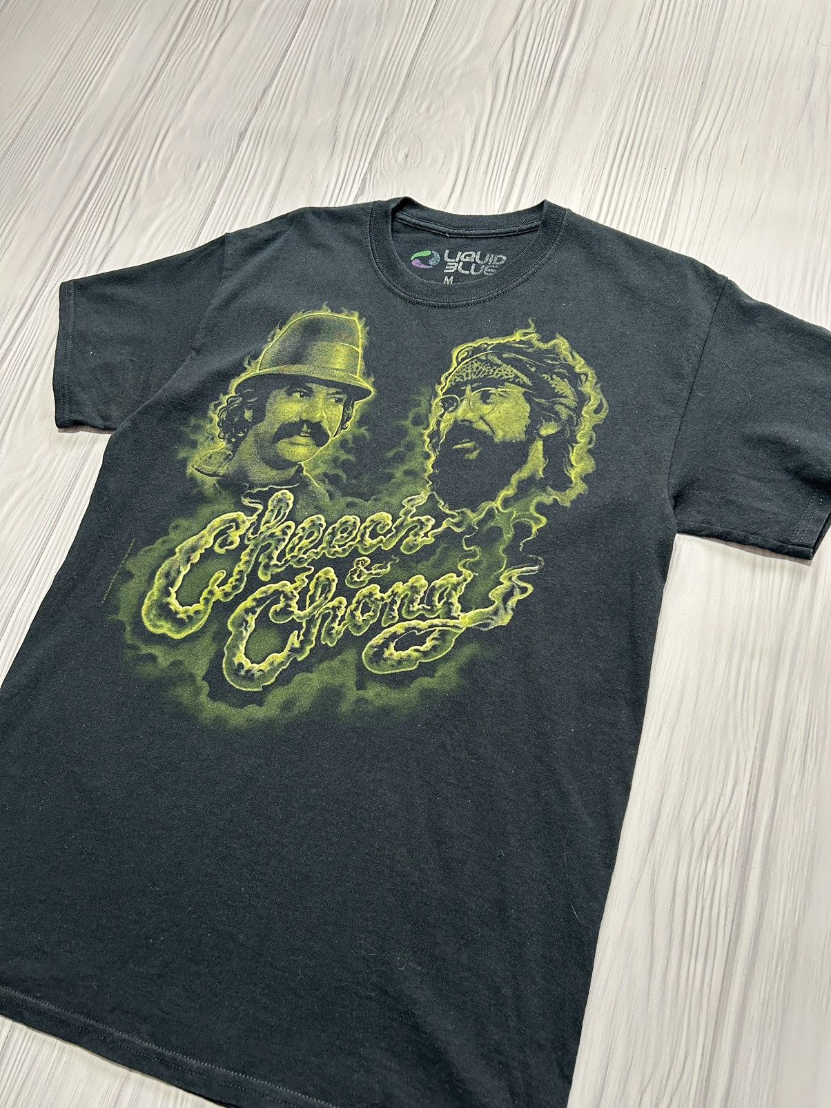 Liquid Blue Vintage Liquid Blue Cheech Chong Comedian Band 2014 T-Shirt Size US M / EU 48-50 / 2 - 2 Thumbnail