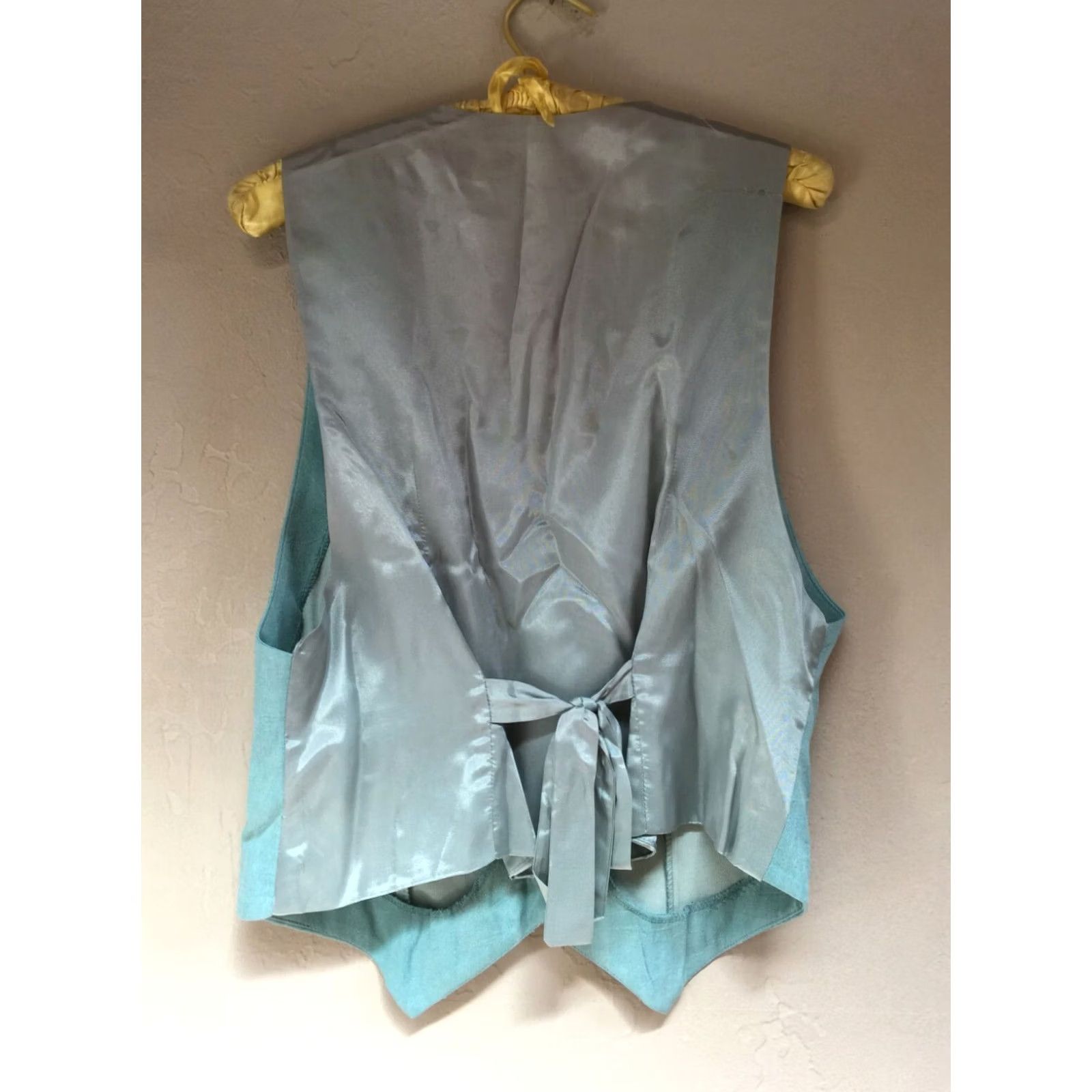 CO VINTAGE Hampton Dress Co Women's Western Vest Turquoise Size 10 USA Size L / US 10 / IT 46 - 2 Thumbnail