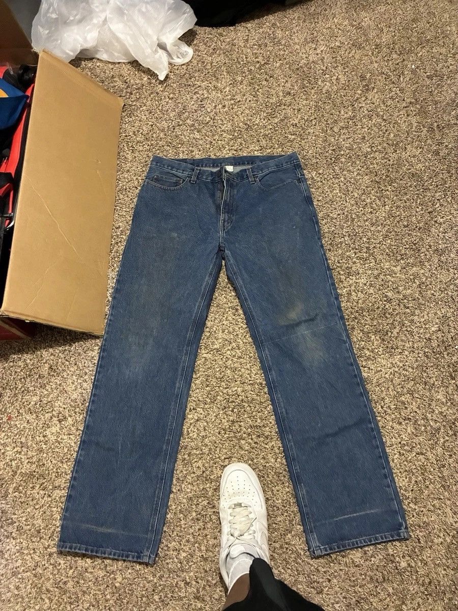 Carhartt × Greg Lauren Luxe Denim Tears ! (jaded denim) Size US 35 - 9 Thumbnail