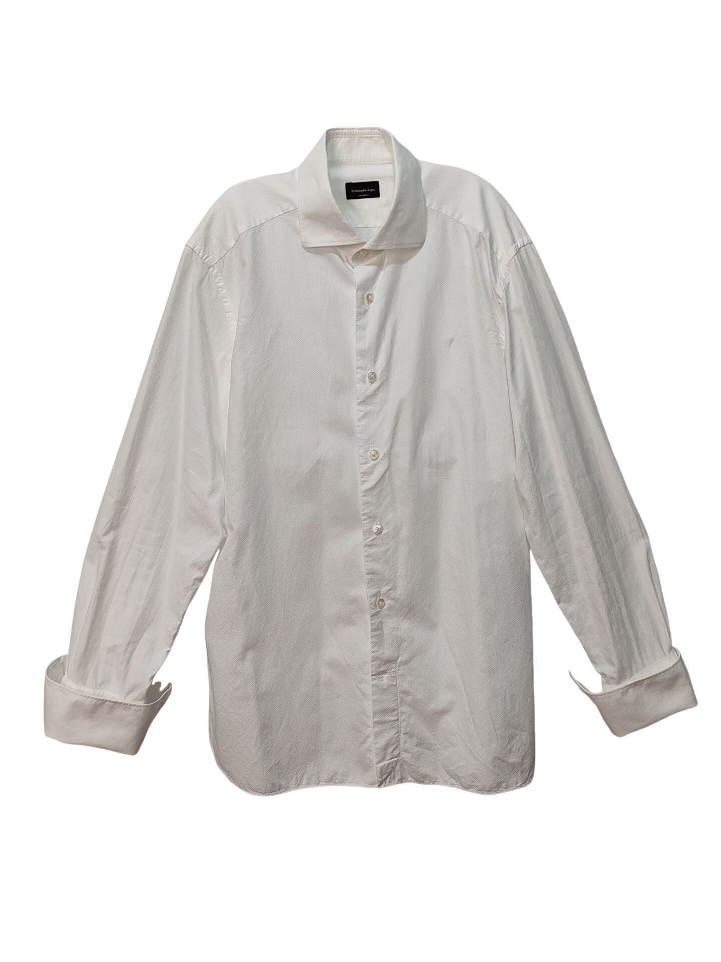 Ermenegildo Zegna Ermenegildo Zegna Textured Button Up Shirt Size M Size US M / EU 48-50 / 2 - 1 Thumbnail