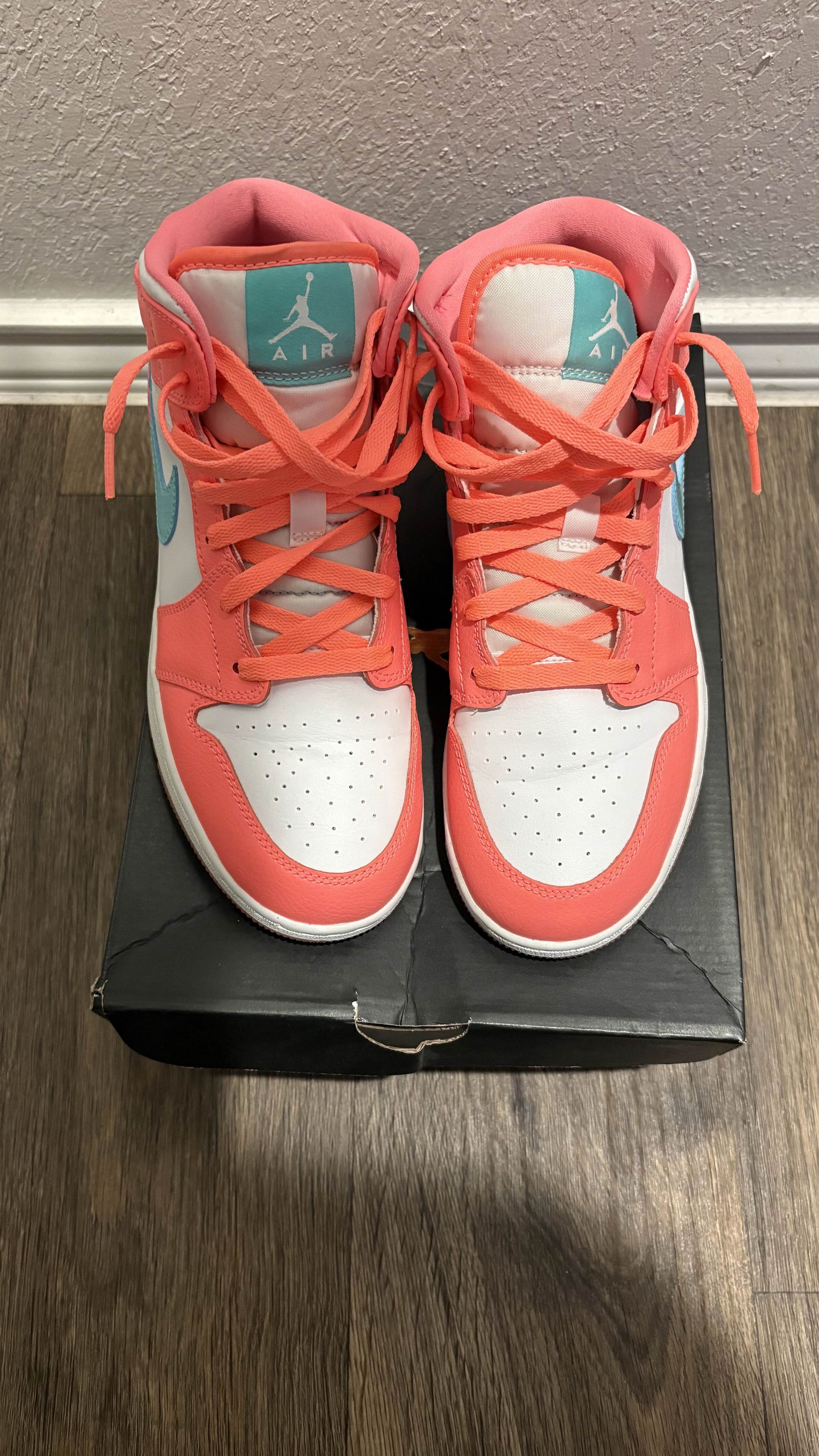 Jordan Brand AIR Jordan 1 Mid GG 'Crimson Pulse' 7Y Size US 7 / IT 37 - 2 Thumbnail