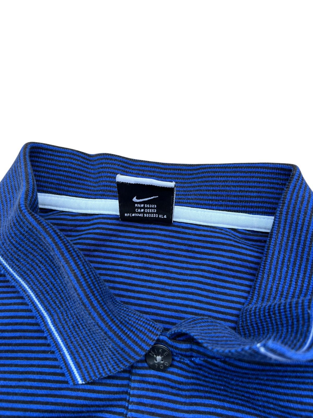 Nike Vintage Nike Golf Striped Long Sleeve Polo Shirt Dri - Fit Size US L / EU 52-54 / 3 - 12 Thumbnail