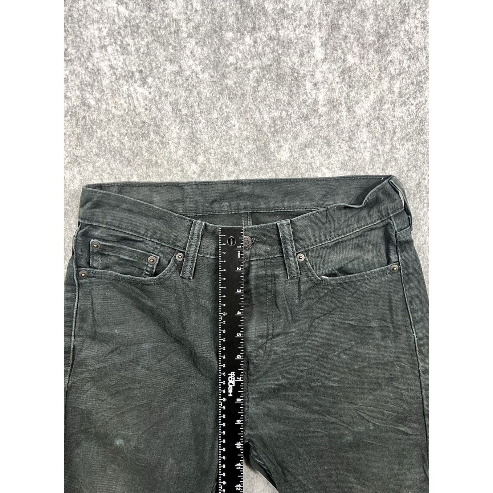 Levi's VINTAGE Levi's 510 Jeans Distressed Black Slim Skinny 90s City USA Mens 29x32 Size US 28 / EU 44 - 2 Thumbnail