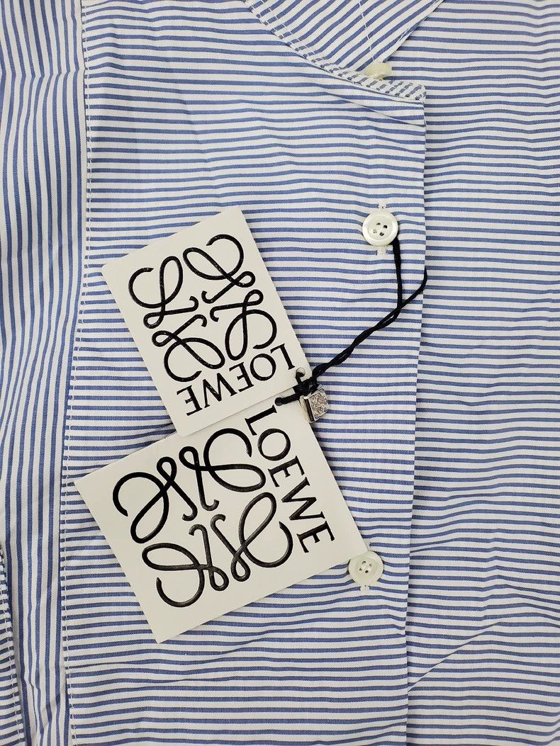 Loewe LOEWE A long asymmetrical striped shirt Size XXS / US 00 / IT 34 - 4 Thumbnail