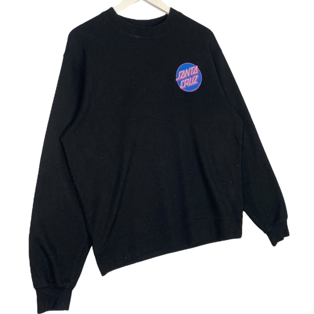 Vintage Vintage Santa Cruz Skateboard Hoodie Back Hit Black Size L Size US L / EU 52-54 / 3 - 6 Thumbnail