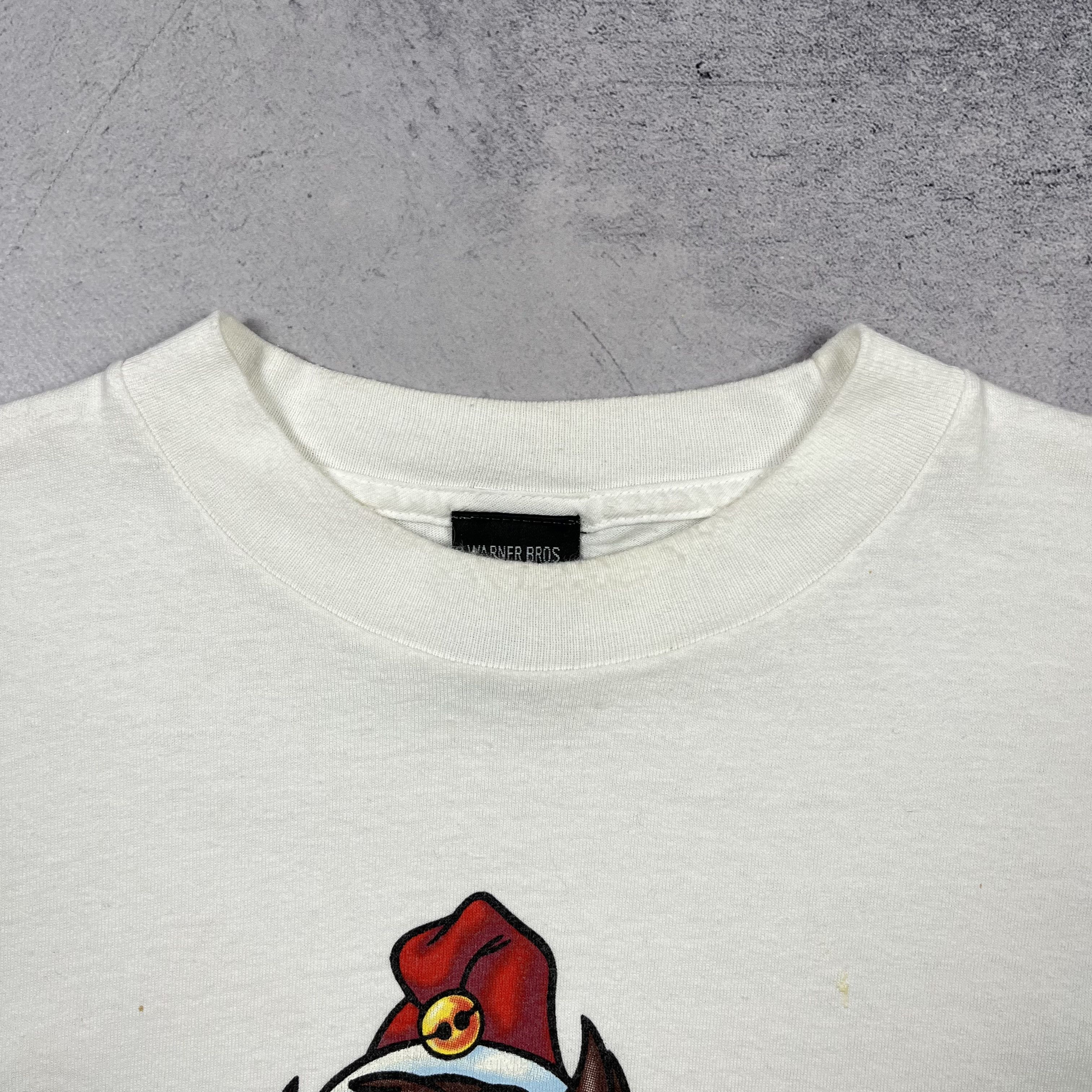 Vintage Vintage Warner Bros Taz Big Logo Cartoon T shirt 1999 Size US M / EU 48-50 / 2 - 15 Thumbnail