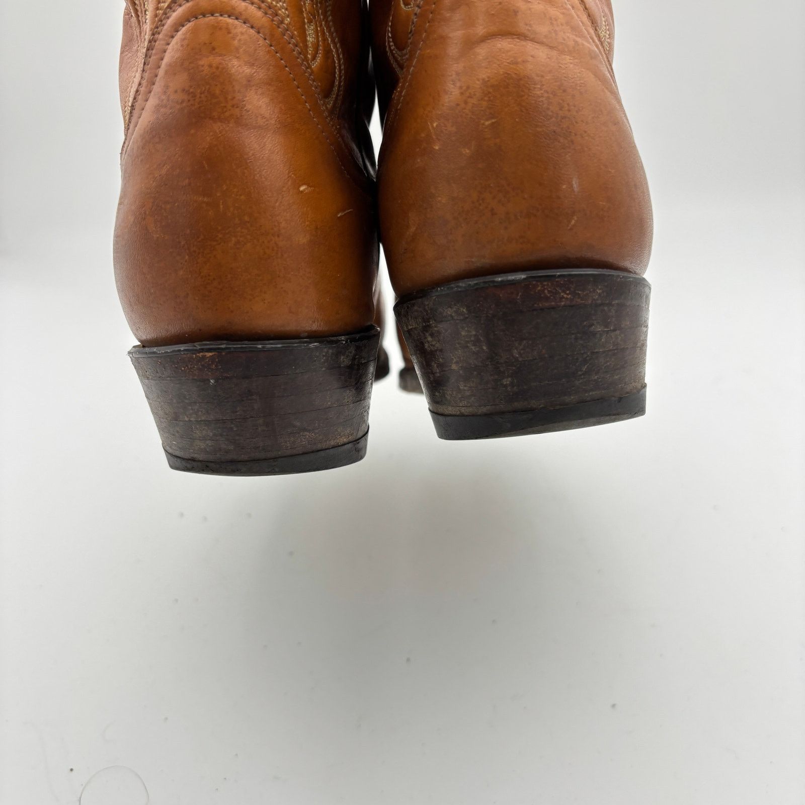 Tony Lama Vintage Tony Lama 6130 Stitched Leather Boots Men's 8.5D Size US 8.5 / EU 41-42 - 15 Thumbnail