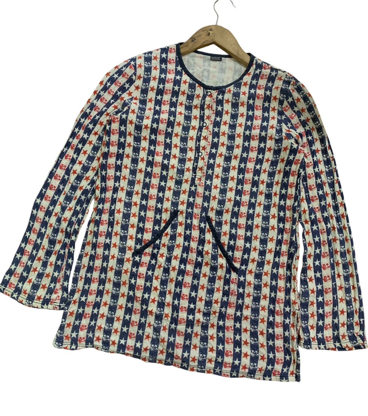 Hysteric Glamour × Vintage Vintage Hysteric Glamour American Flag Shirt Size S / US 4 / IT 40 - 4 Thumbnail