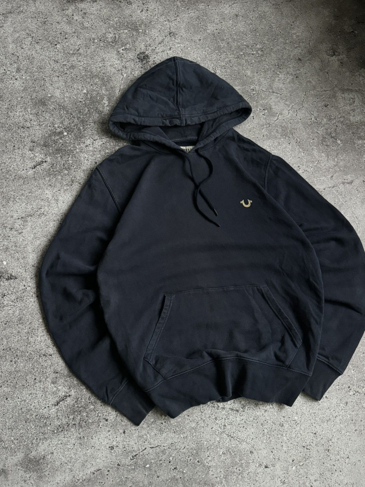 True Religion × Vintage Vintage True Religion oversized Y2K faded washed hoodie Size US S / EU 44-46 / 1 - 6 Thumbnail