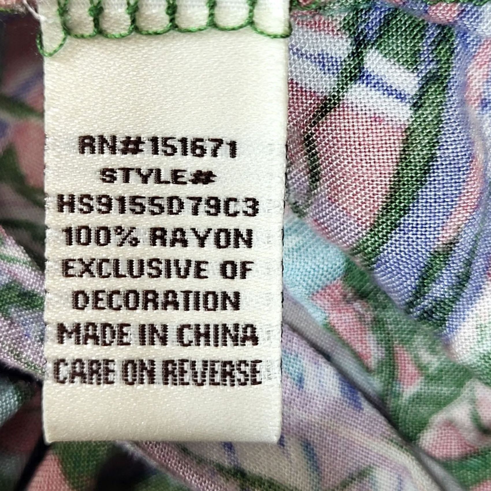 Vintage Hot Kiss Tropical Print Rayon Shorts Womens Size L Size 36" / US 14 / IT 50 - 6 Thumbnail
