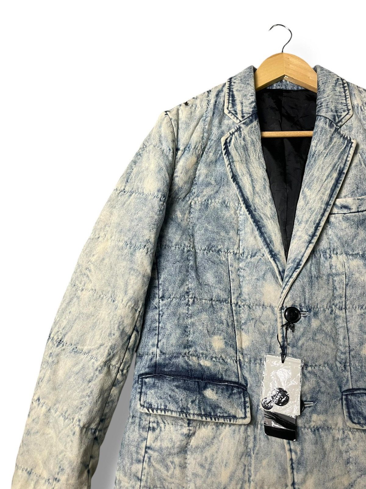 Japanese Brand Cavaria Distressed Denim Jacket (3) Size US XXS / EU 40 - 5 Thumbnail