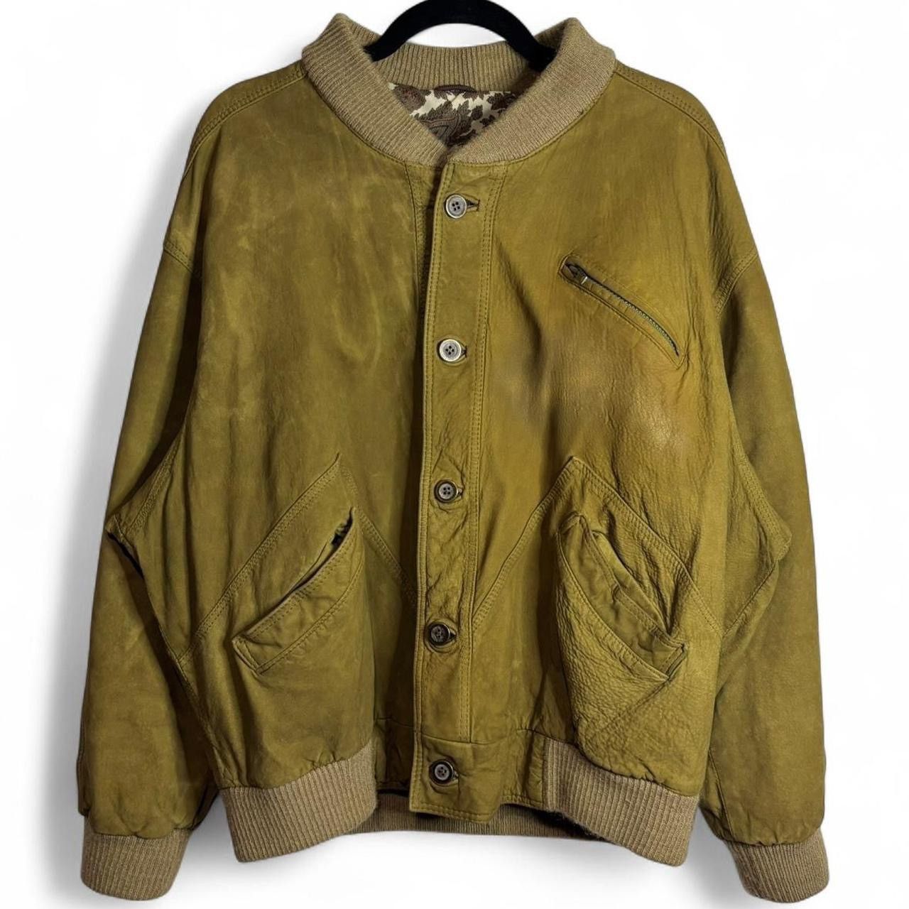 Vintage Vintage Leather Bomber Jacket - L/XL Size US L / EU 52-54 / 3 - 1 Thumbnail