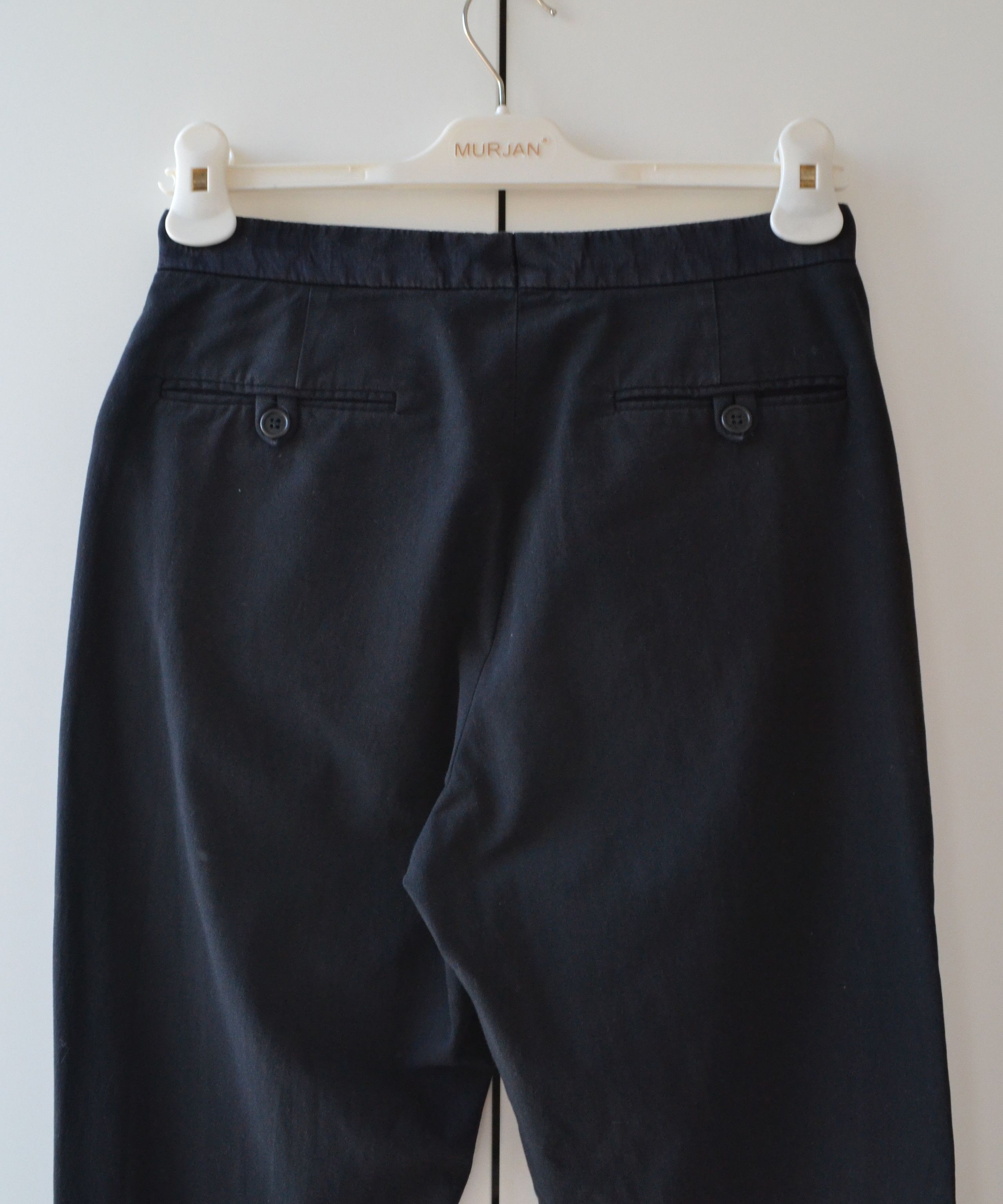 Helmut Lang HELMUT LANG Pants Trousers Cotton 90s Cotton Silk Black Size 27" / US 4 / IT 40 - 5 Thumbnail