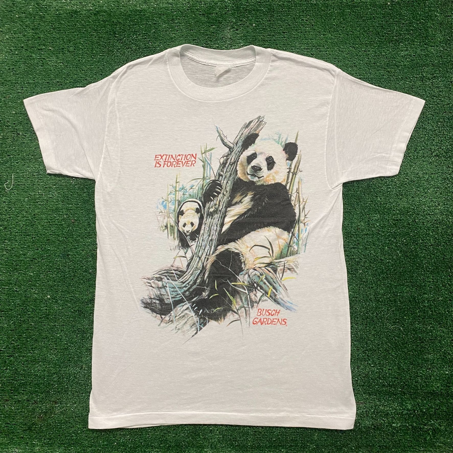 Vintage 80s Panda Bear Nature Shirt Single Stitch Animal Tee