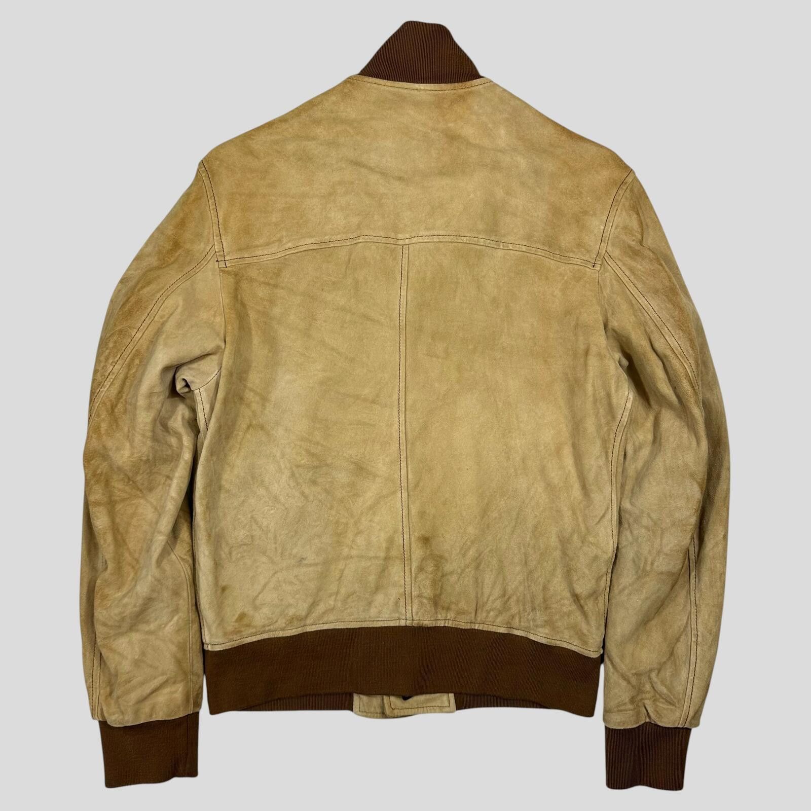 Dolce & Gabbana Dolce & Gabanna 00’s Goatskin Leather Flight Jacket - M Size US M / EU 48-50 / 2 - 6 Thumbnail