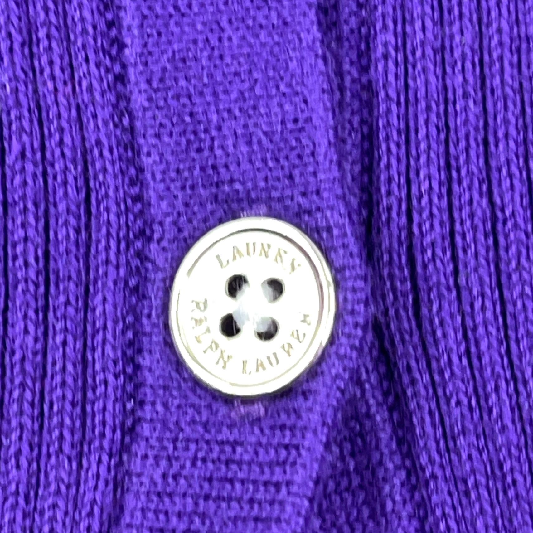 Ralph Lauren VINTAGE Lauren Ralph Lauren Cardigan Shirt Women L Purple Pockets All Seasons Lightweight 90s/Classic Mens Womens Size L / US 10 / IT 46 - 5 Thumbnail