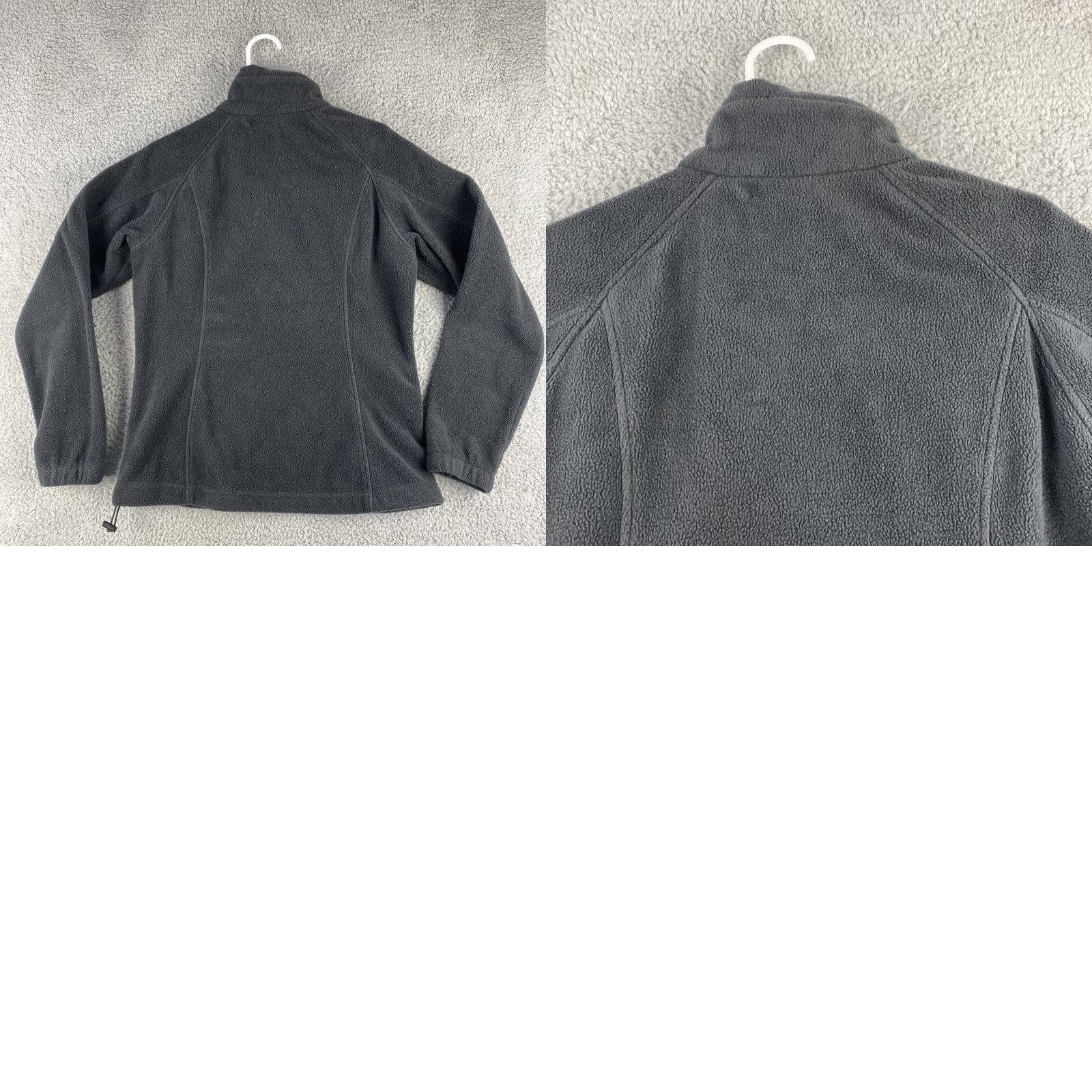 Vintage Columbia Women’s Fleece Full Zip Jacket Dark Gray - Size M / 41-42, Regular, Embroidered Logo, Zipper, Basic Jacket, Short Length, Polyester Size M / US 6-8 / IT 42-44 - 8 Thumbnail