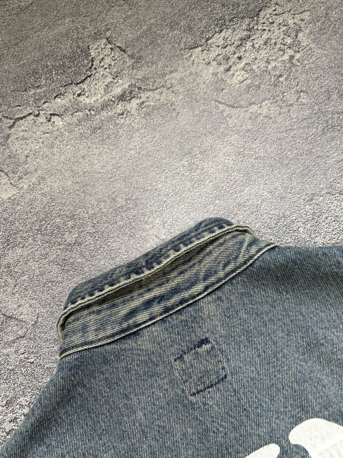 Lee Lee Denim Jacket XL Blue Graphic Print Think What You Will Size US XL / EU 56 / 4 - 10 Thumbnail