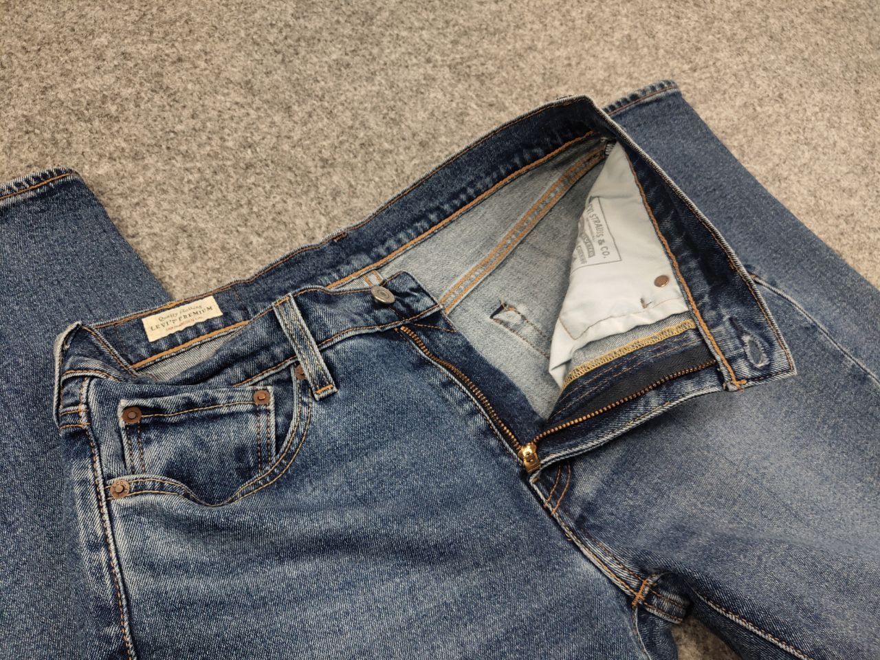 Levi's Levis 514 Vintage USA Style blue Straight Fit Denim Jeans Size US 30 / EU 46 - 7 Thumbnail