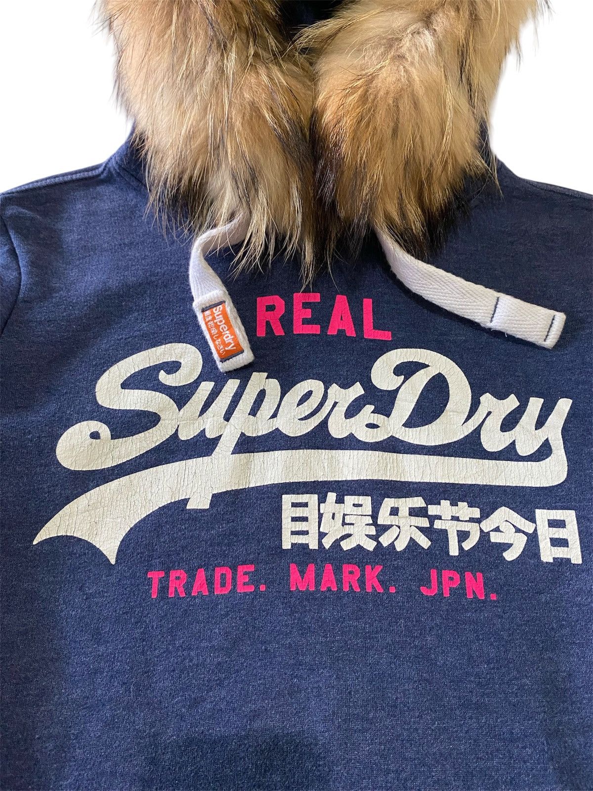 Japanese Brand Fur SuperDry Vintage Pullover Hoodie Big Logo Japan Style Size S / US 4 / IT 40 - 7 Thumbnail