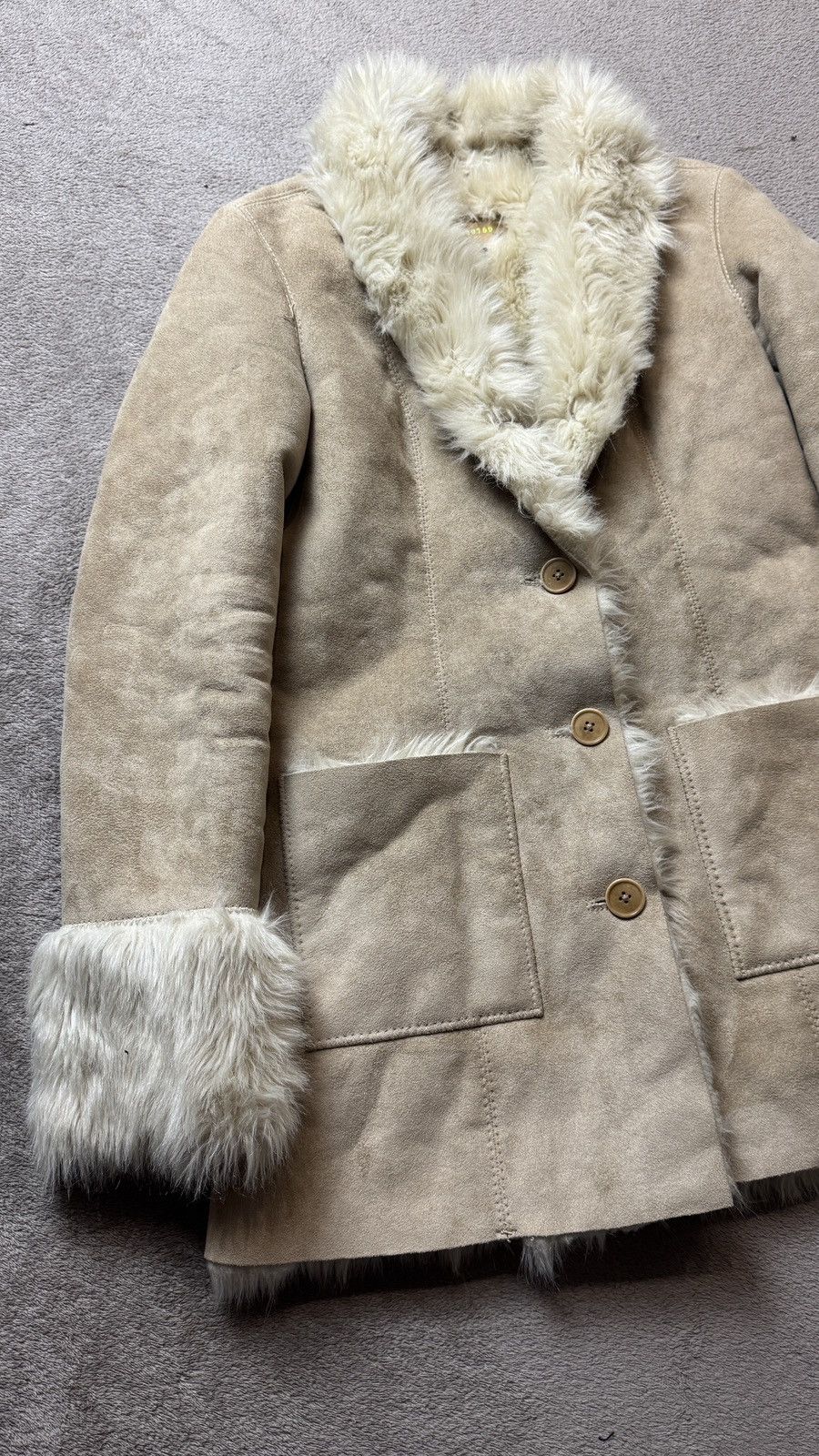 DKNY DKNY Faux Fur Shearling Coat Jacket ysl gucci balenciaga cdg Size M / US 6-8 / IT 42-44 - 4 Thumbnail