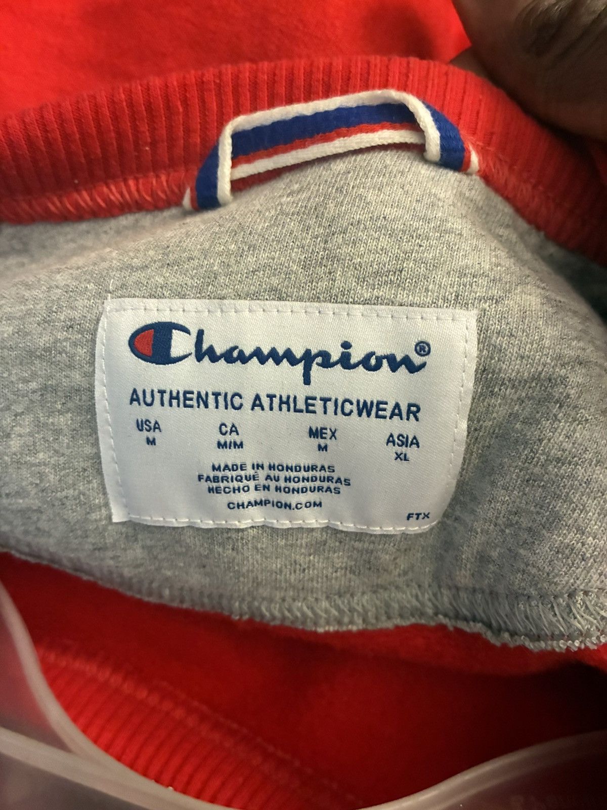 Champion Champion red crewneck sweatshirt Size M #sweatshirt Size US M / EU 48-50 / 2 - 2 Thumbnail