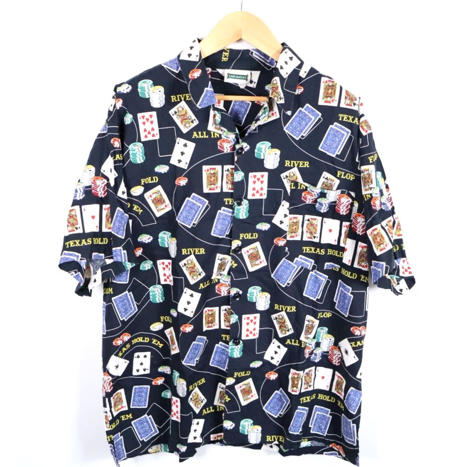 Vintage VINTAGE Lake Matley 90s Poker Shirt Men 2XL Black AOP Geometric Pattern VTG Size US XXL / EU 58 / 5 - 2 Thumbnail