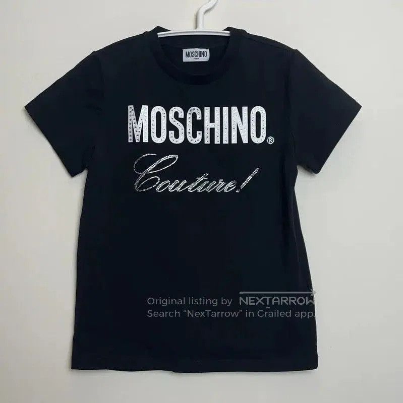 Moschino Moschino Black Cotton Men's T-Shirt . Size US XXS / EU 40 - 1 Thumbnail